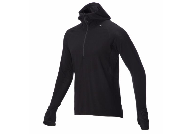 Inov-8 Long Sleeve Zipped Merino Men's Mid Layer Black UK 637842VZS